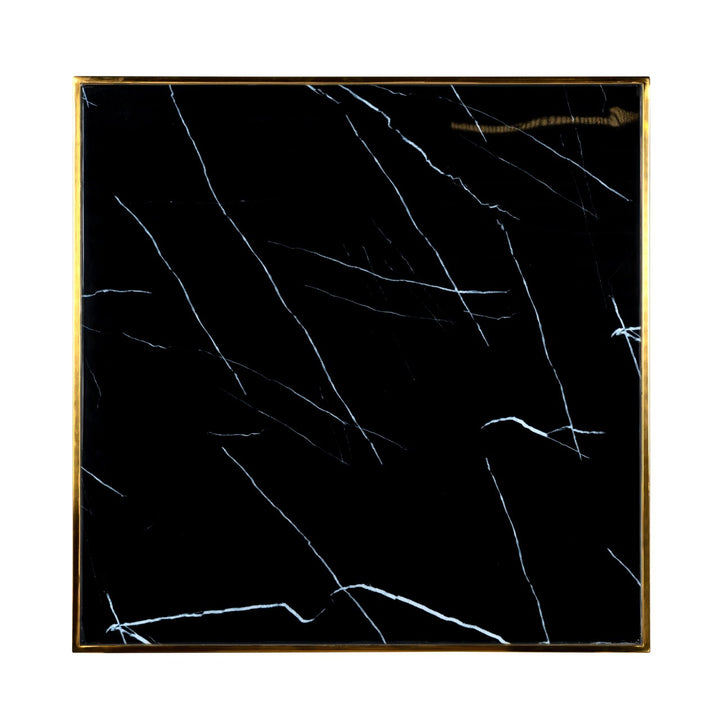 Bistrotisch Can Roca schwarz/gold 70x70