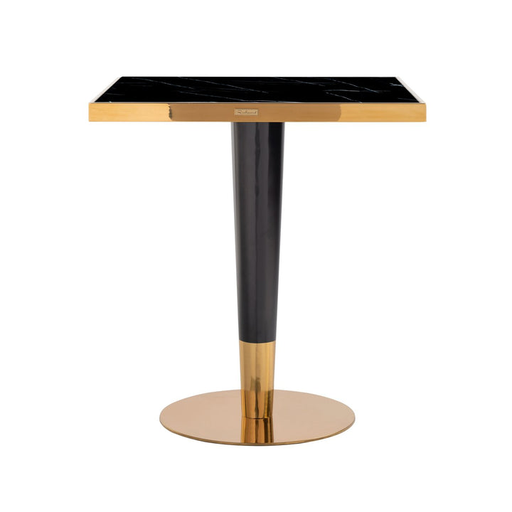 Bistrotisch Can Roca schwarz/gold 70x70