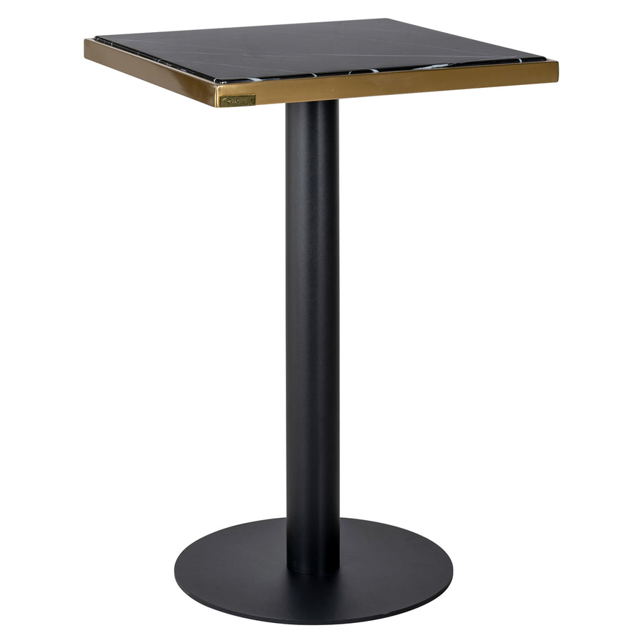 Richmond Bistrotafel Zenza 50 x 50 cm, zwart en goudkleurig - productweergave | CéJor Wonen