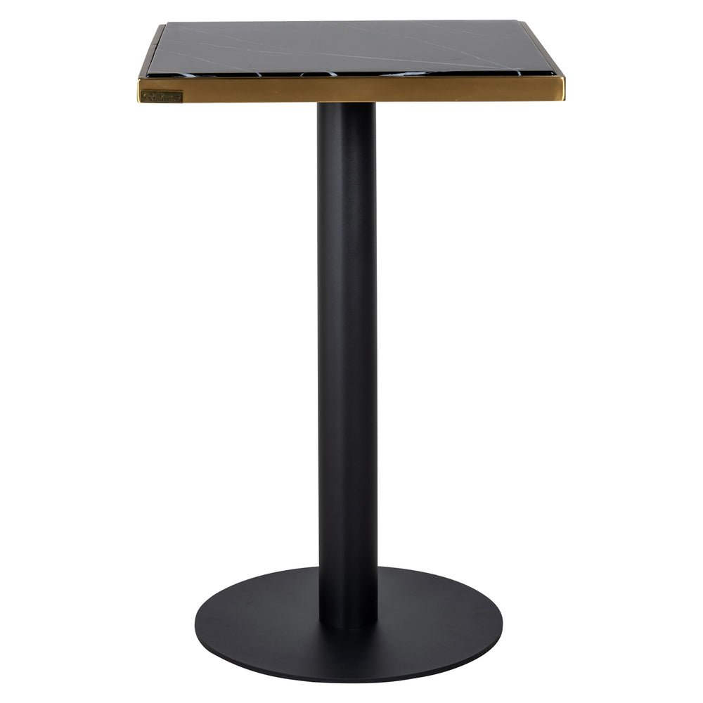 Richmond Bistrotafel Zenza 50 x 50 cm, zwart en goudkleurig - productweergave | CéJor Wonen