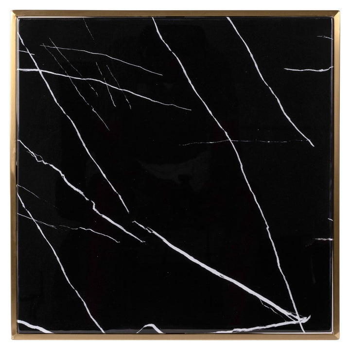 Bistro table Zenza black/gold 50x50