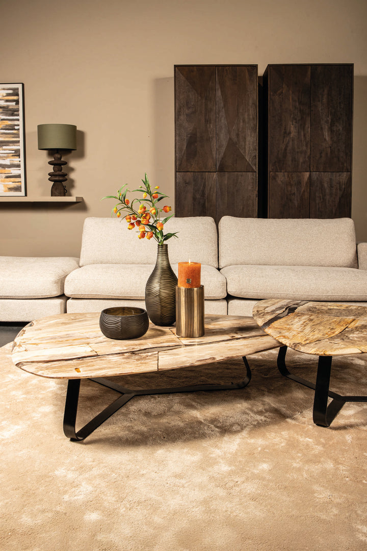Deeba Coffee Table Petrified Wood 130