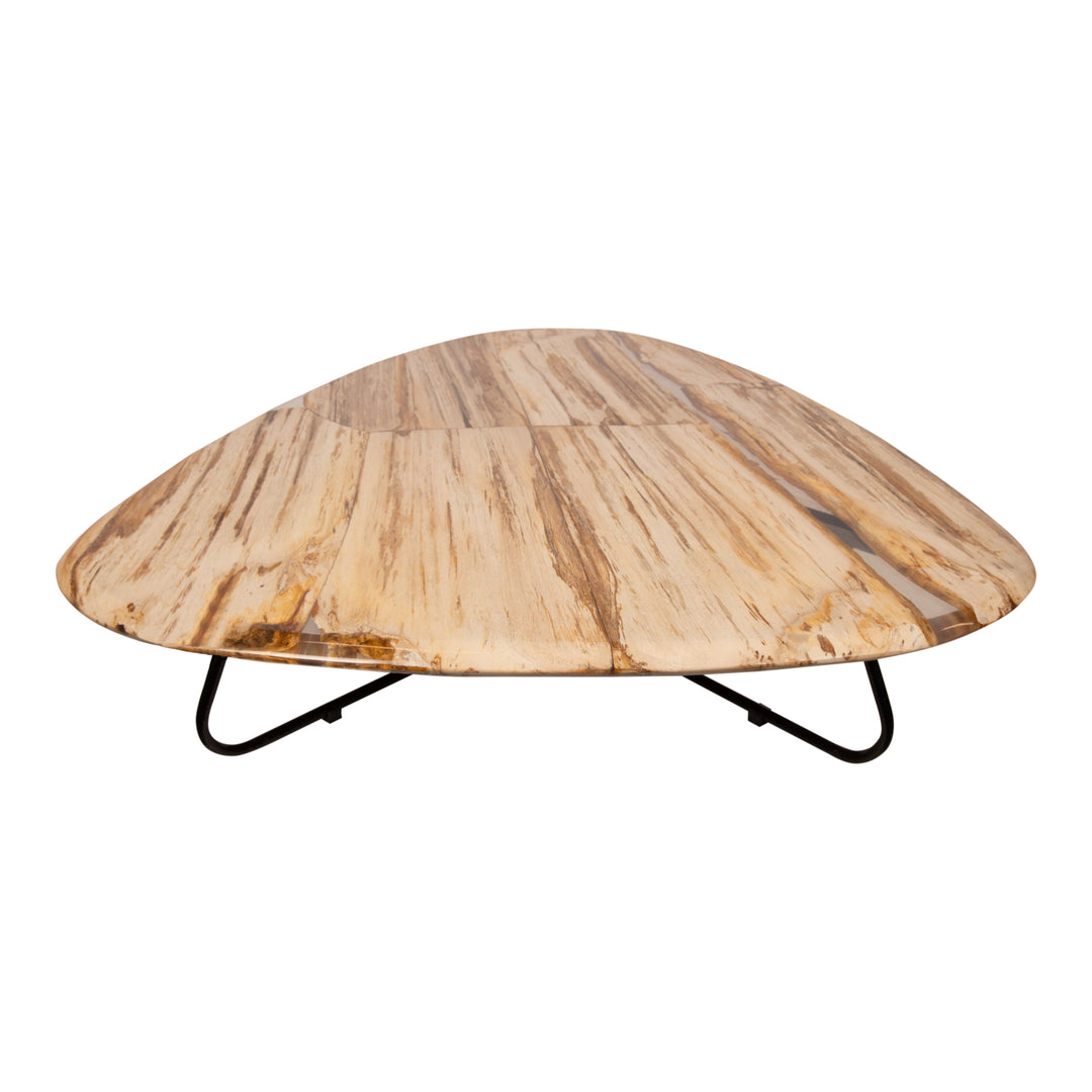 Deeba Coffee Table Petrified Wood 130