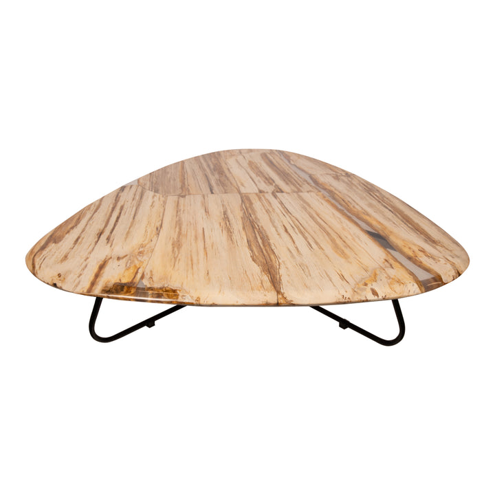 Deeba Coffee Table Petrified Wood 130