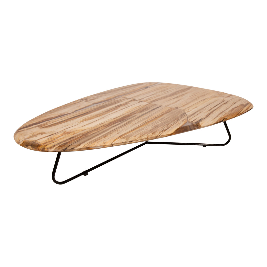 Deeba Coffee Table Petrified Wood 130