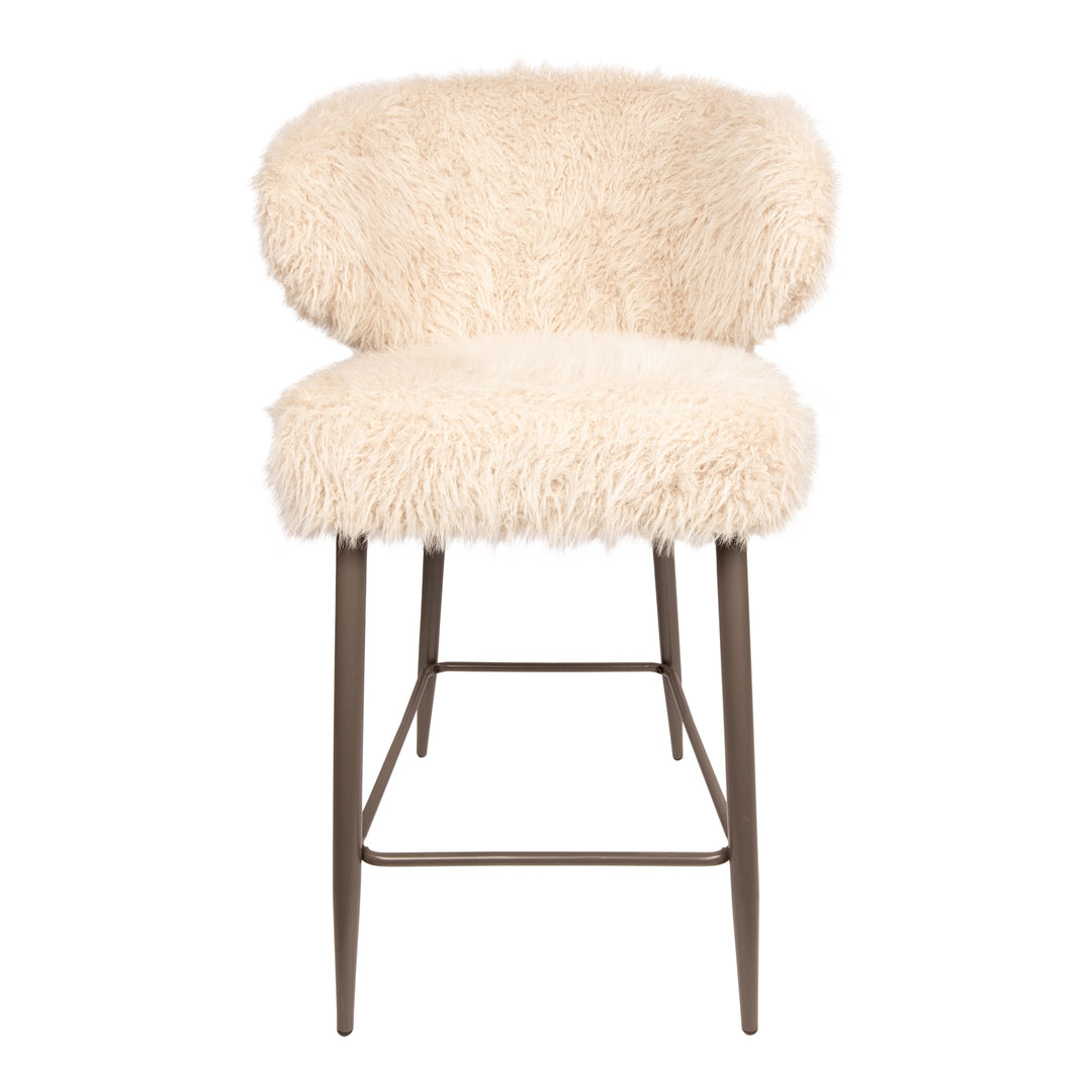 PTMD Ares Bar Stool S/2 Hair Beige