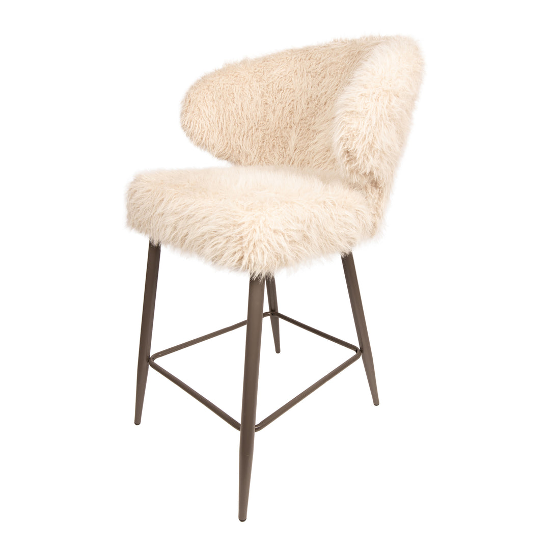 PTMD Ares Bar Stool S/2 Hair Beige