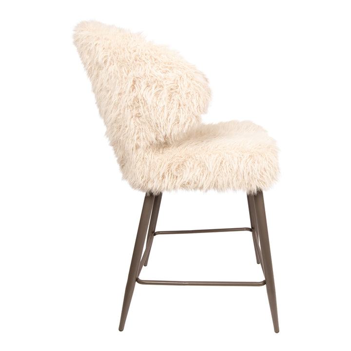 PTMD Ares Bar Stool S/2 Hair Beige