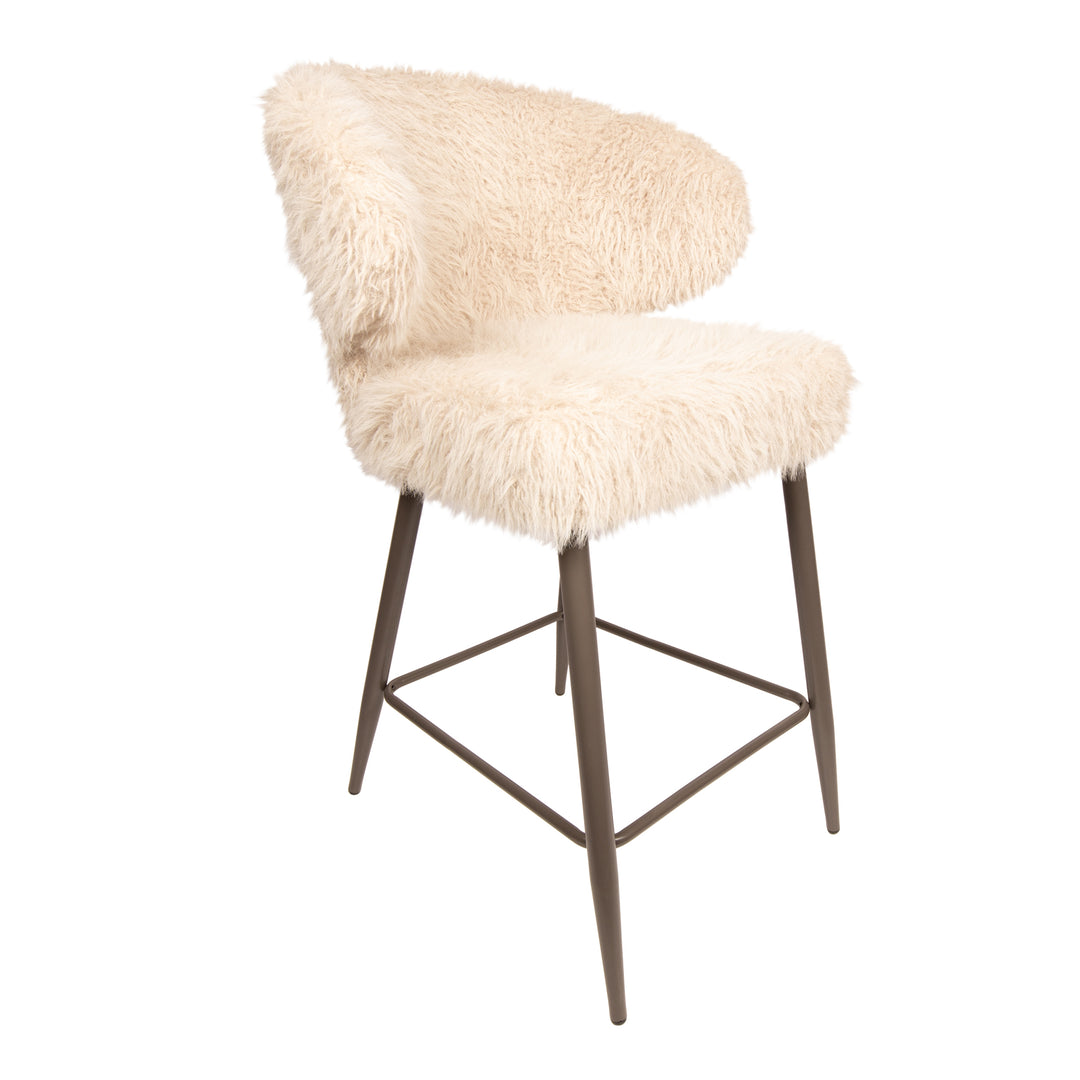 PTMD Ares Bar Stool S/2 Hair Beige