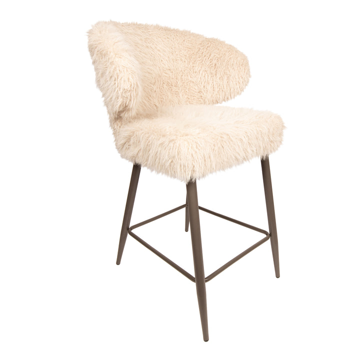 PTMD Ares Bar Stool S/2 Hair Beige