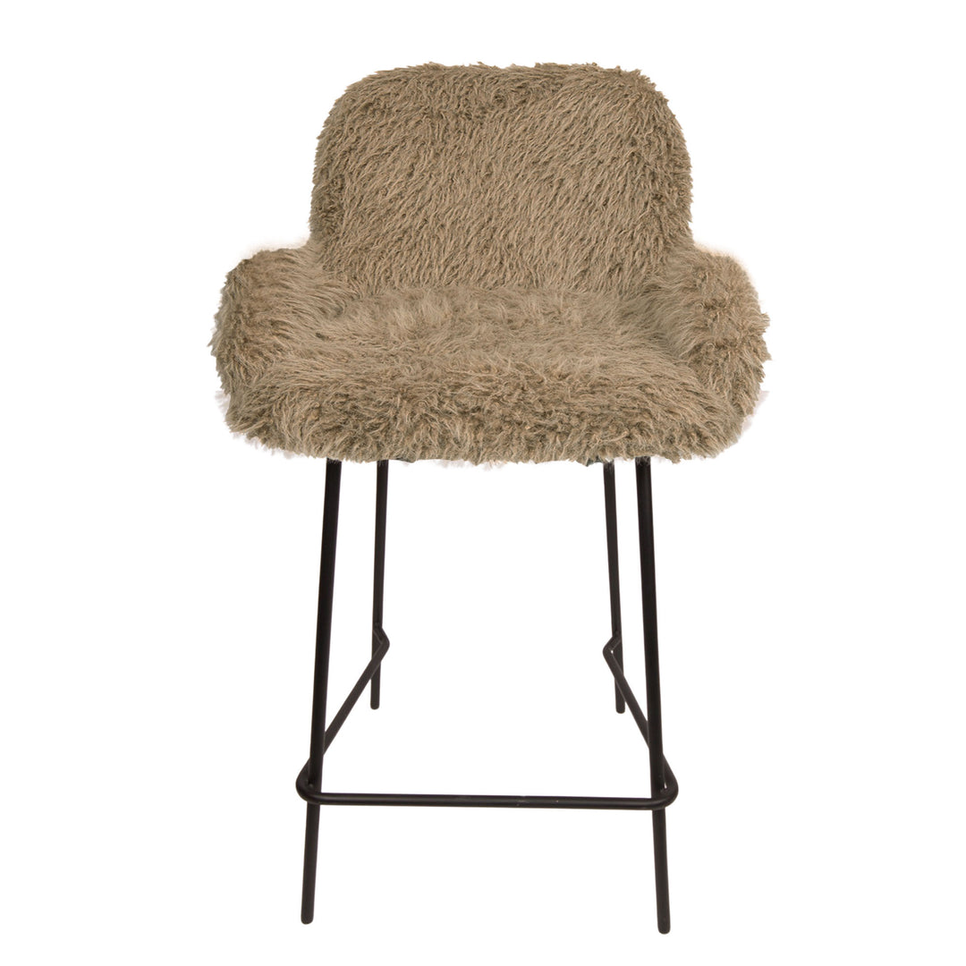 Leander bar stool hair brown