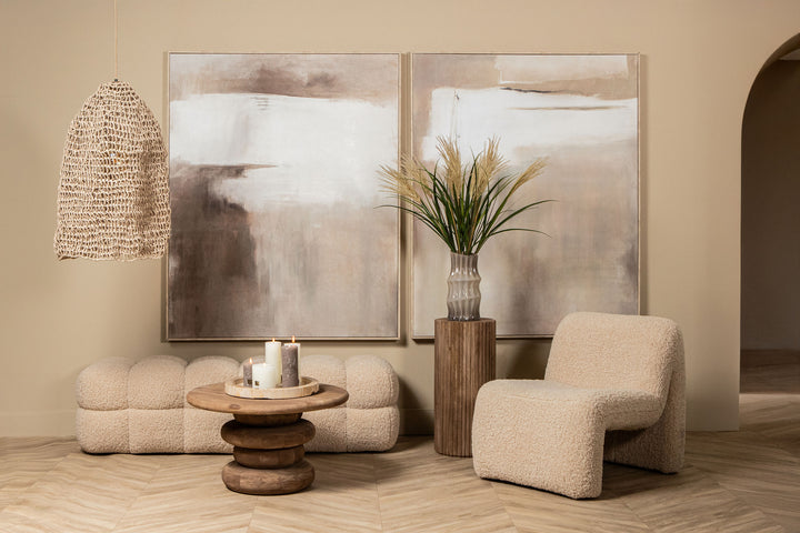 Oslo armchair teddy beige
