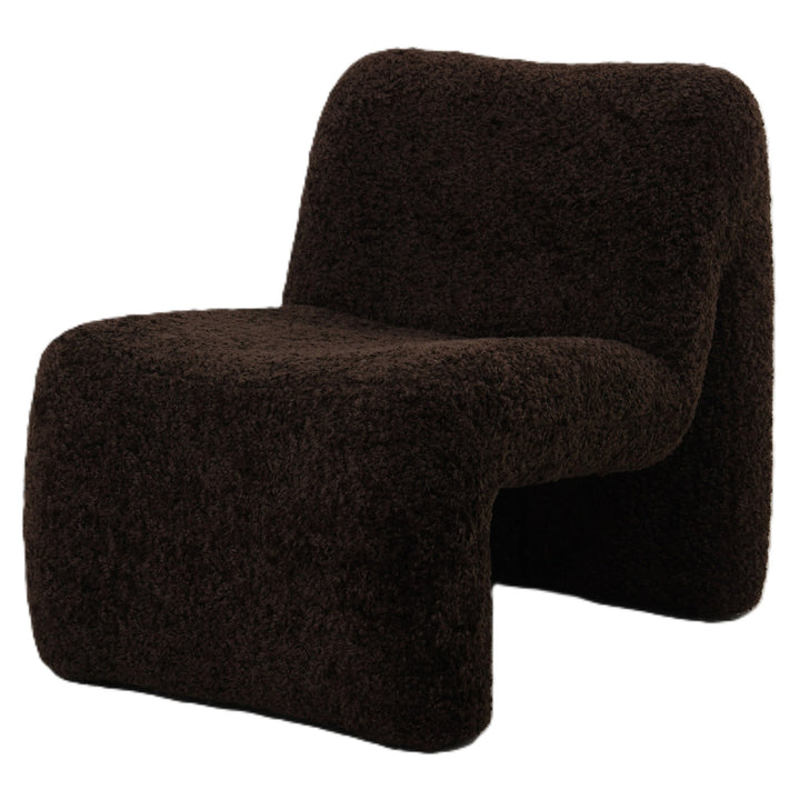 Oslo teddy armchair coffee brown