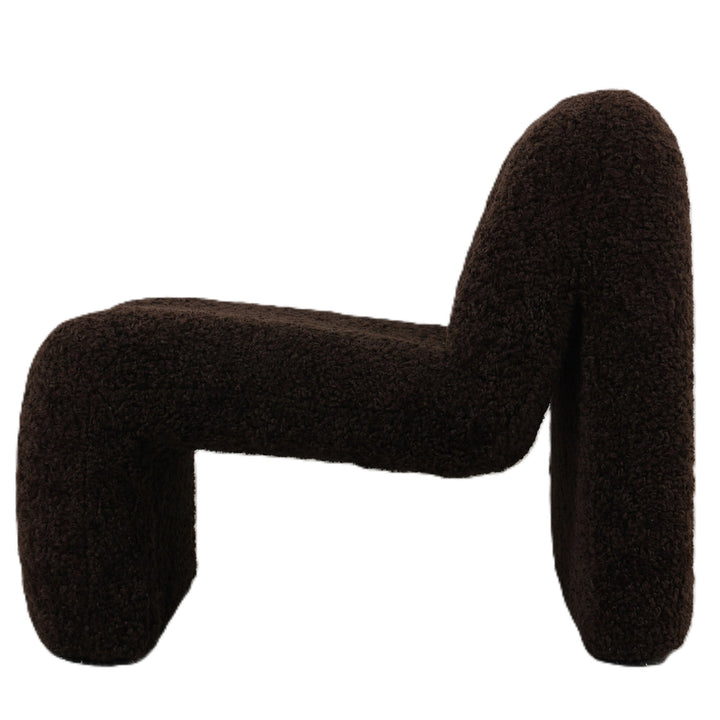 Oslo teddy armchair coffee brown