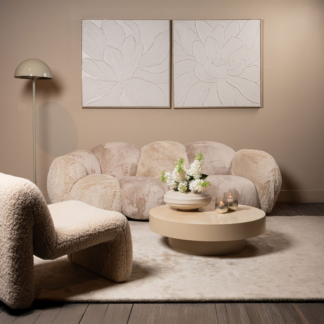 PTMD Corfu Salontafel Beige Marmer