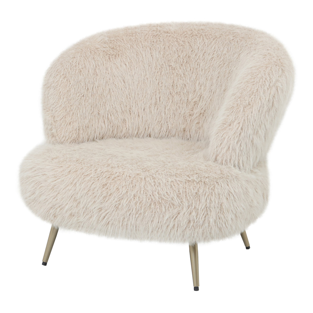Franklyn Beige Hair Armchair