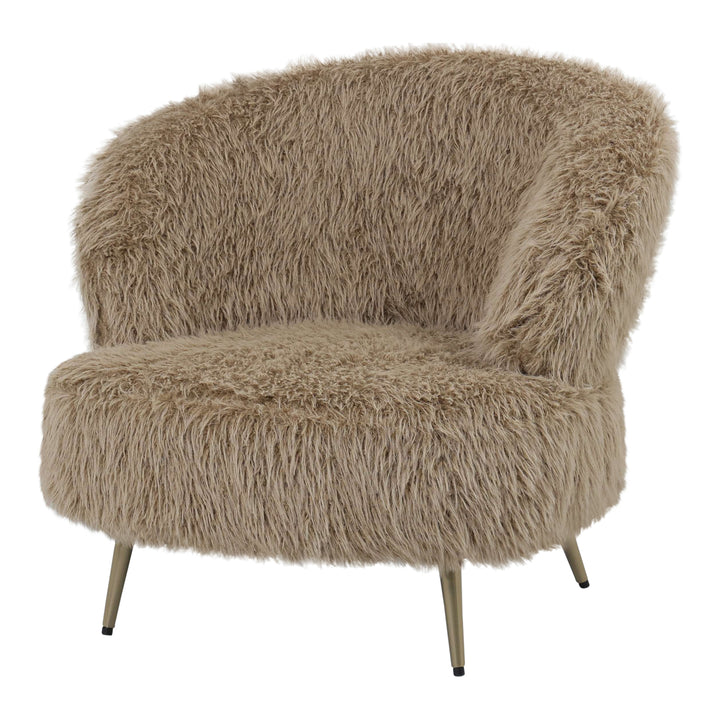 Franklyn Brown Hair Armchair Brown
