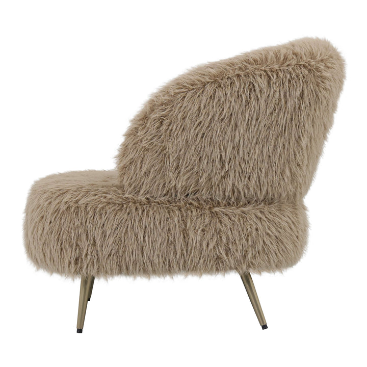 Franklyn Brown Hair Armchair Brown
