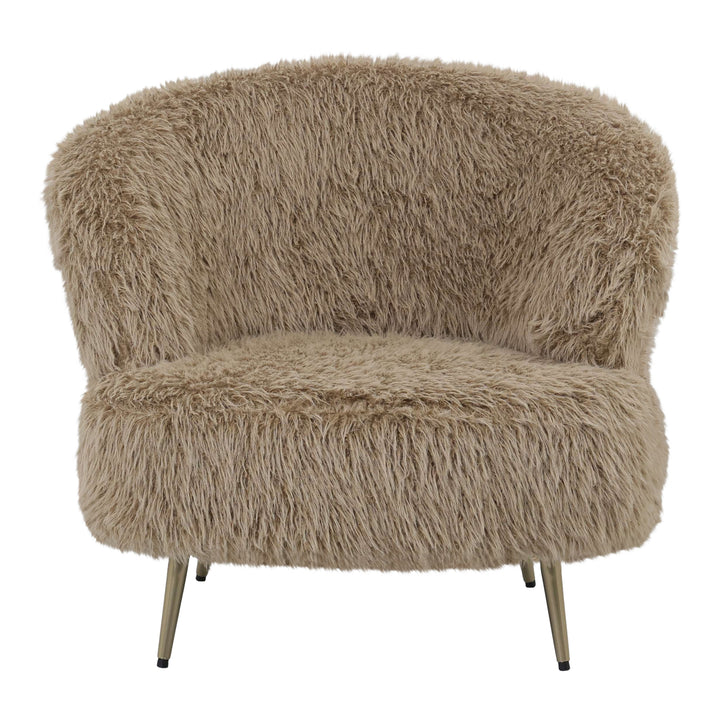 Franklyn Brown Hair Armchair Brown