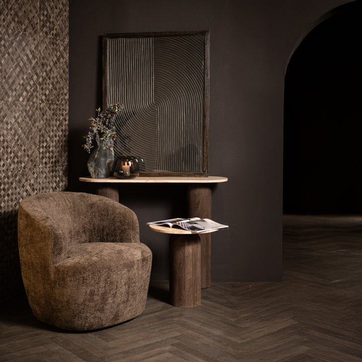 PTMD Fauteuil Grasa Bruin Eden 8