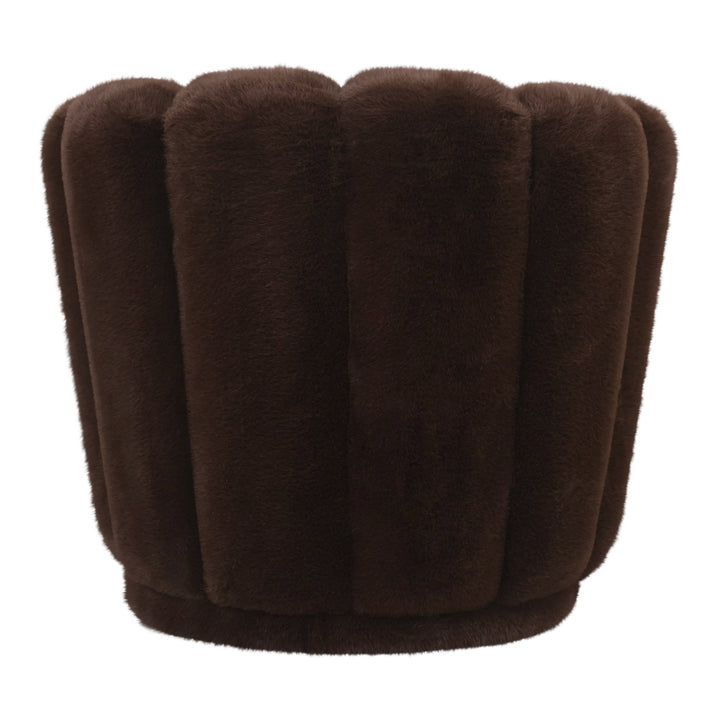 PTMD Armchair Furia Dark Brown Fur