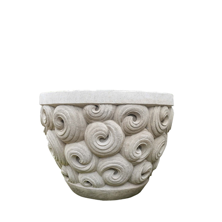 PTMD Jersiah Bloempot Grey Cement Curley L