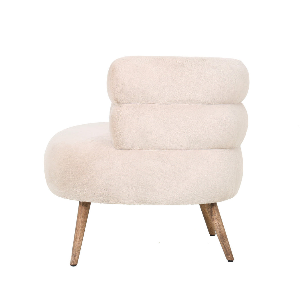 PTMD Nelly Fauteuil Beige Fur