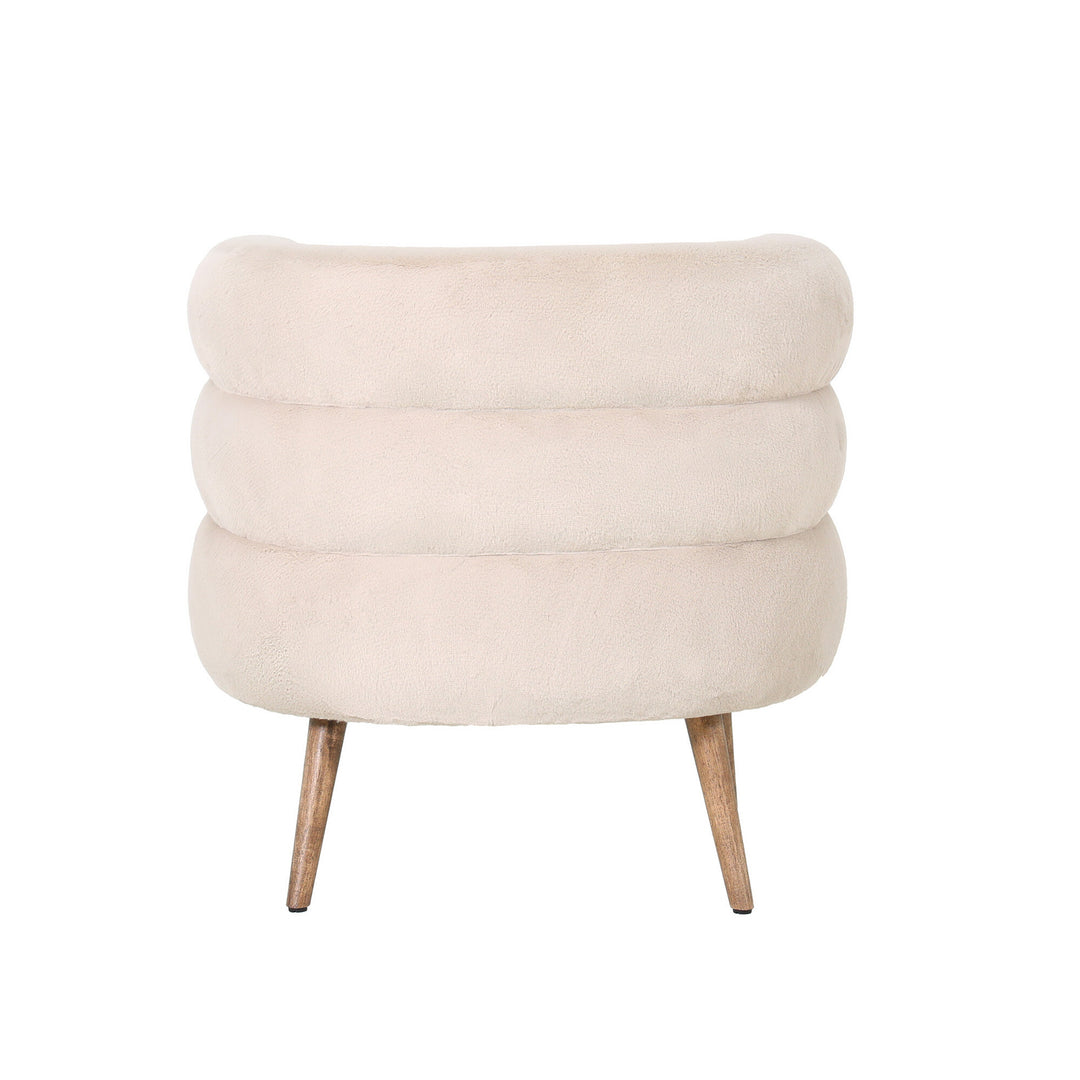 PTMD Nelly Fauteuil Beige Fur