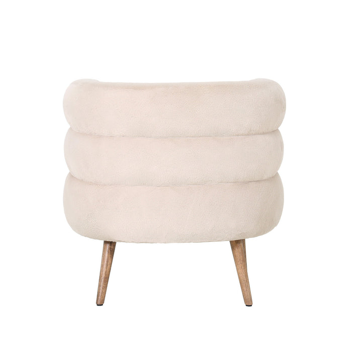 PTMD Nelly Fauteuil Beige Fur