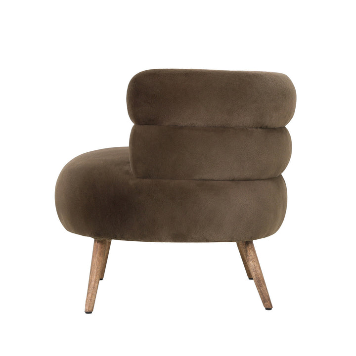 PTMD Nelly Armchair Brown Fur