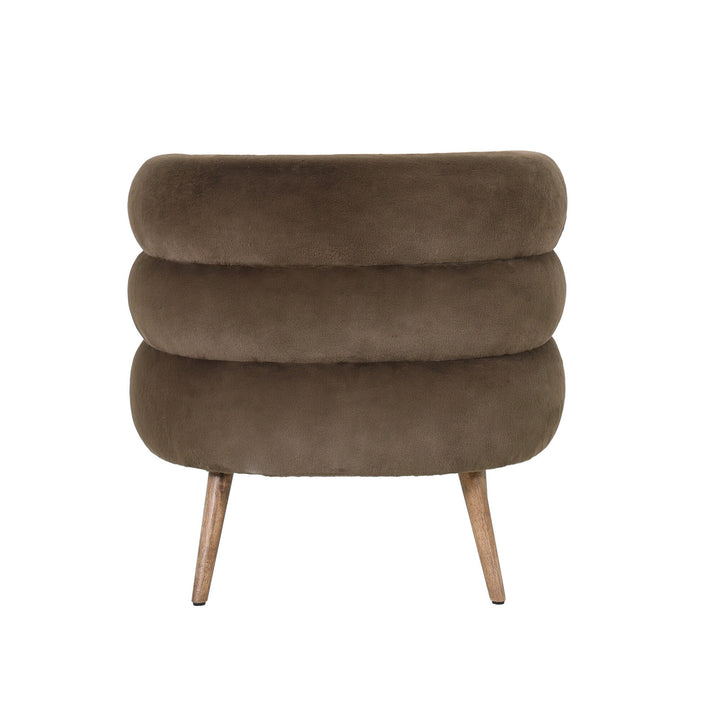 PTMD Nelly Armchair Brown Fur