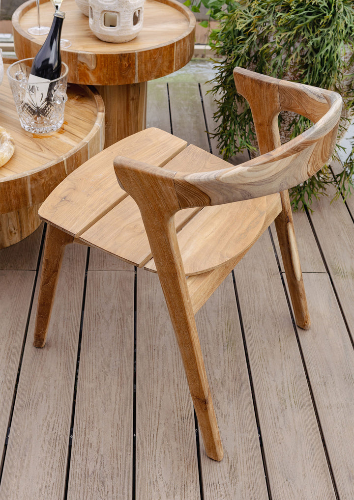 PTMD Tiera Eetkamerstoel S/2 Naturel Teak