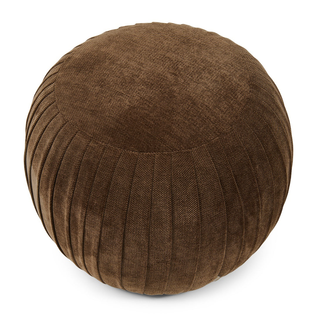 Paris Footstool, Vintage Jaquard Grime Brown