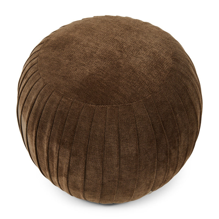 Paris Footstool, Vintage Jaquard Grime Brown