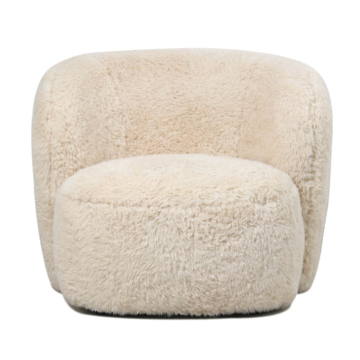 PTMD Aphrodite Armchair Beige Fur