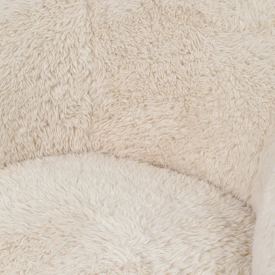 PTMD Aphrodite Armchair Beige Fur