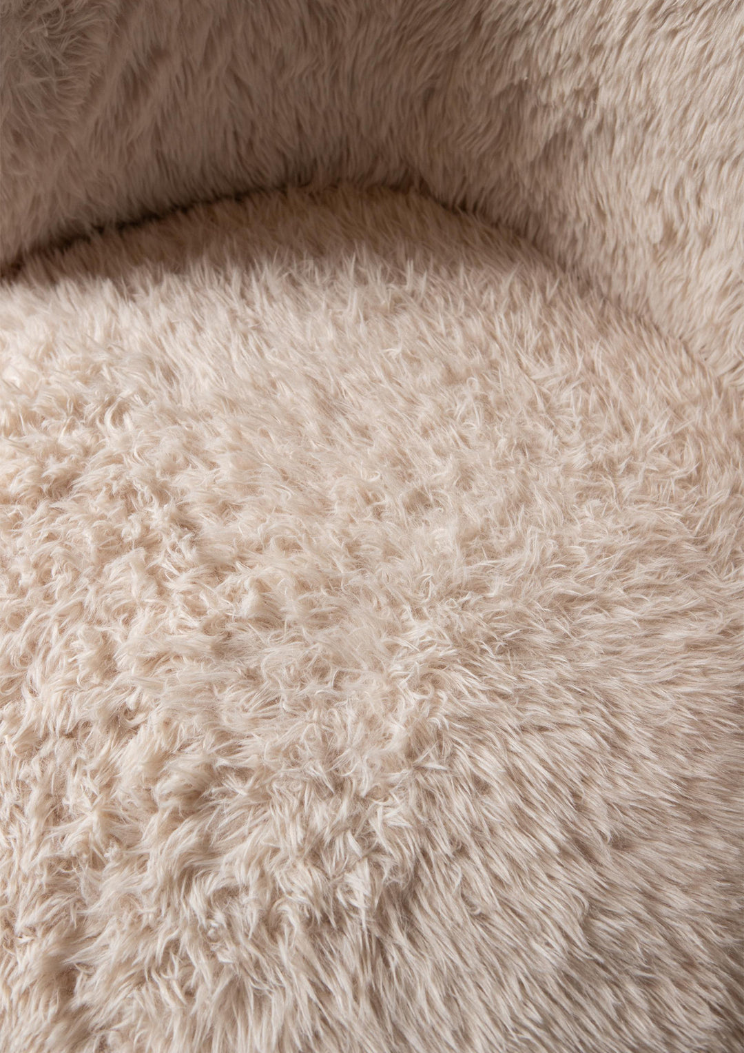 PTMD Aphrodite Armchair Beige Fur