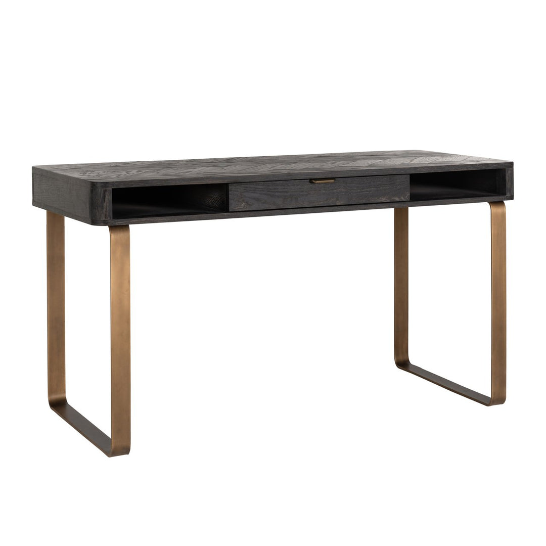 Schreibtisch Blackbone Messing schwarz rustikal