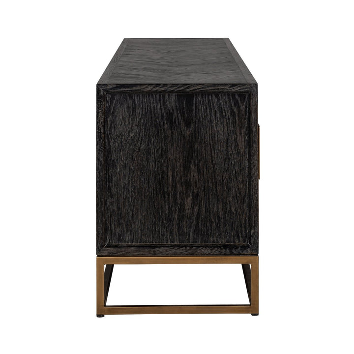 TV cabinet Blackbone Brass black rustic 200