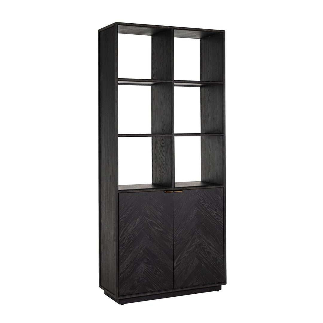 Wandschrank Blackbone Brass, schwarz, rustikal