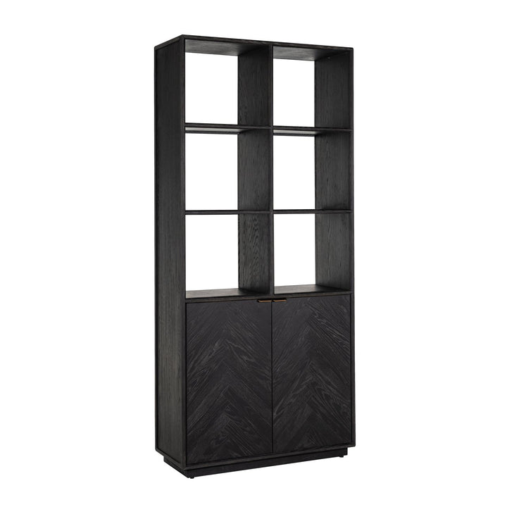 Wandschrank Blackbone Brass, schwarz, rustikal