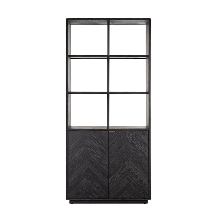 Wandschrank Blackbone Brass, schwarz, rustikal