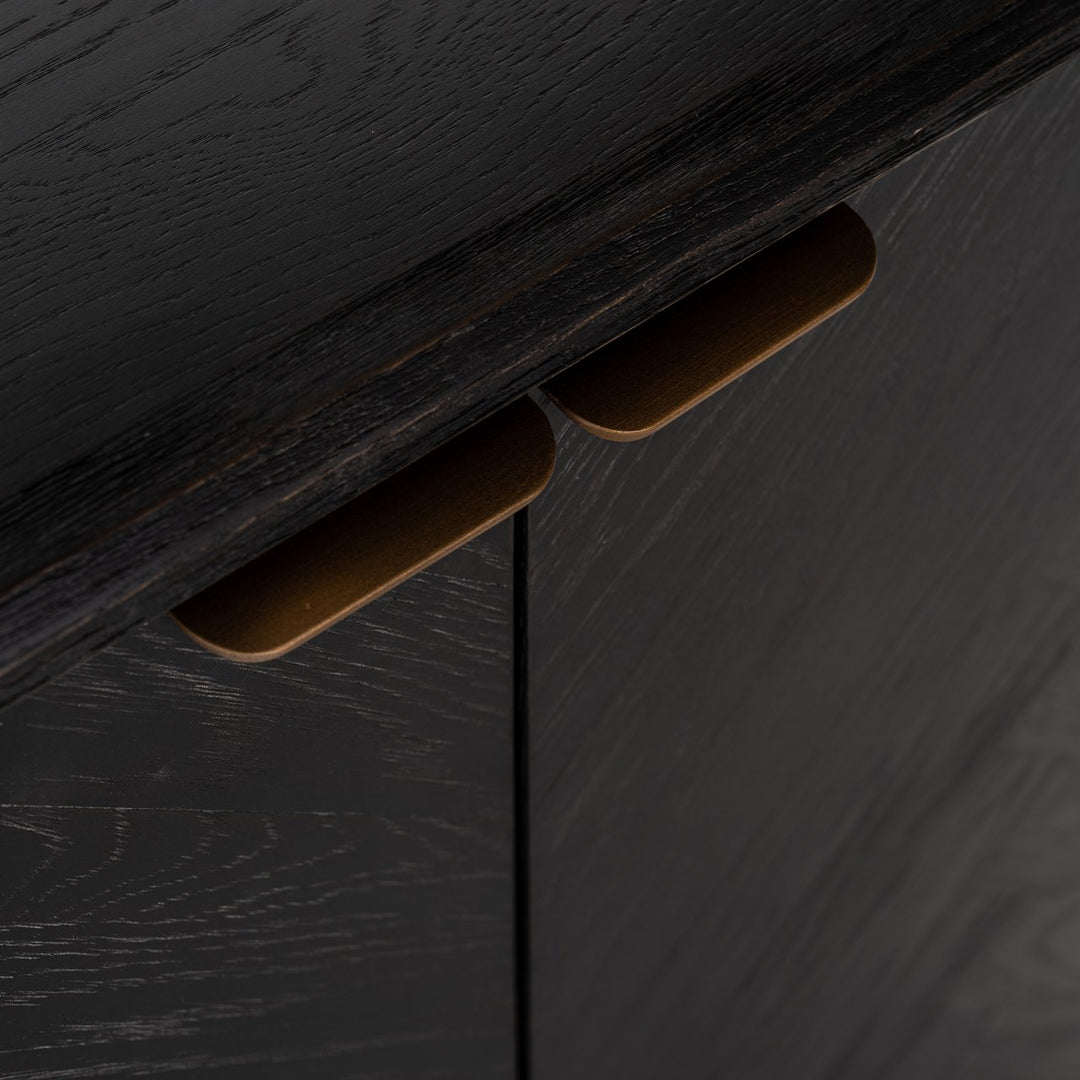 Wandschrank Blackbone Brass, schwarz, rustikal