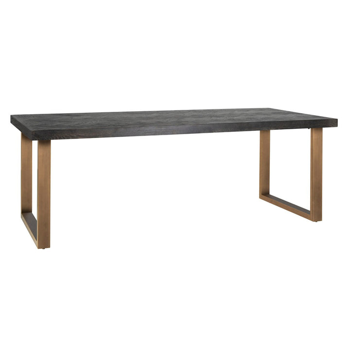 Eettafel Blackbone messing 180 (Zwart rustiek)