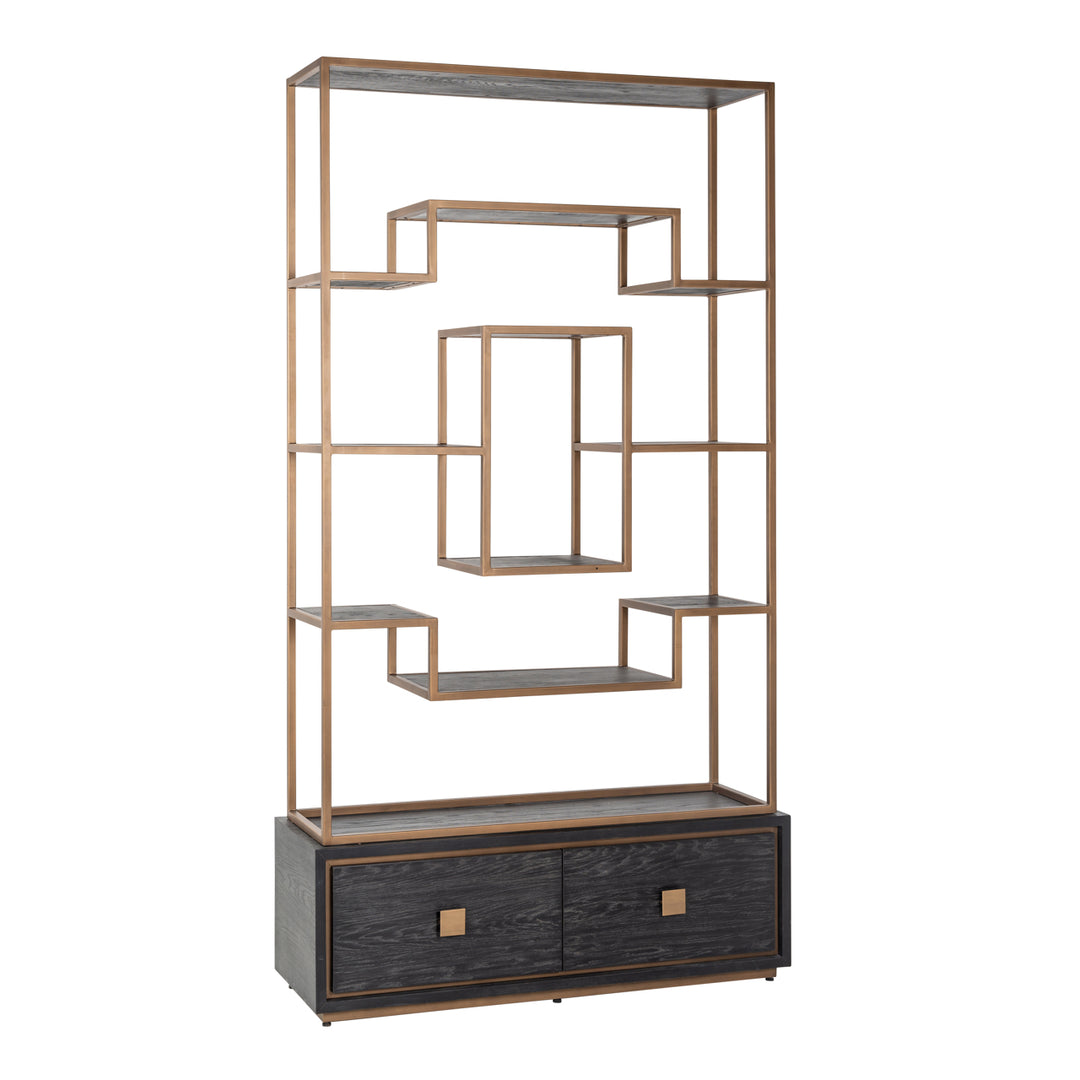 Richmond Wandkast Hunter Black Rustic
