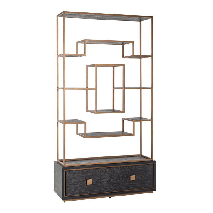Richmond Wandkast Hunter Black Rustic