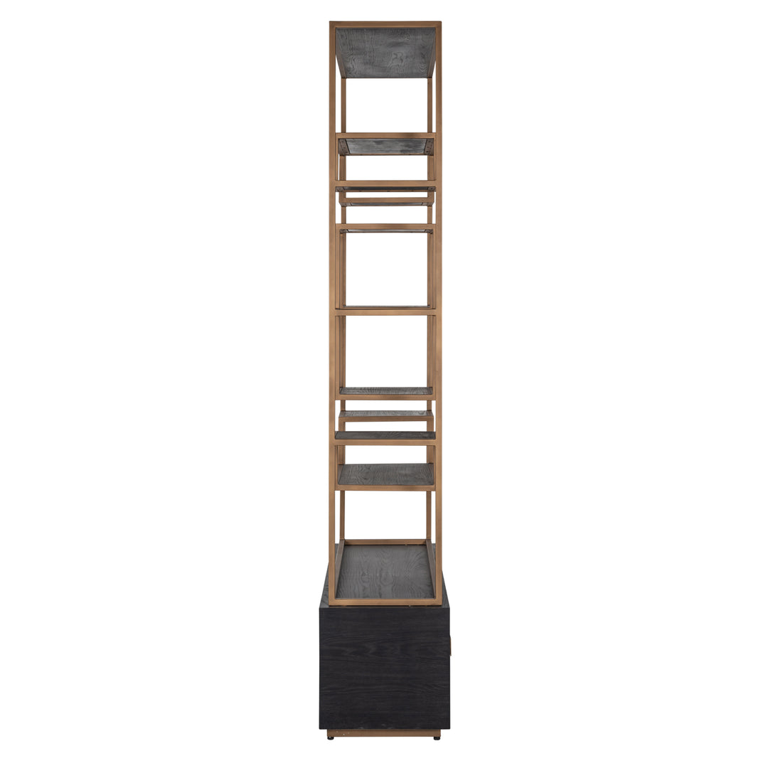 Richmond Wandkast Hunter Black Rustic