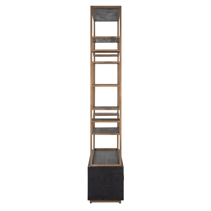 Richmond Wandkast Hunter Black Rustic