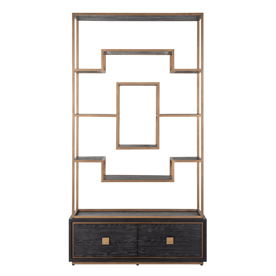 Richmond Wandkast Hunter Black Rustic