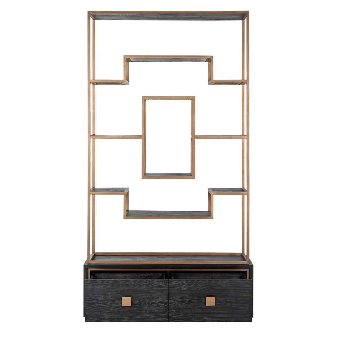 Richmond Wandkast Hunter Black Rustic